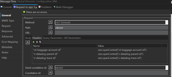 Run configurations